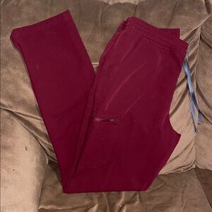 Figs Men's Deep Red Cargo Pants